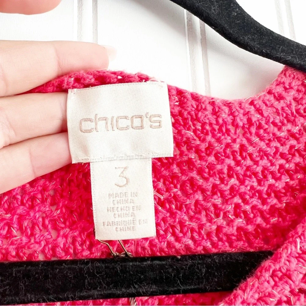 Chico's Harley Pullover Chunky Knit Sweater